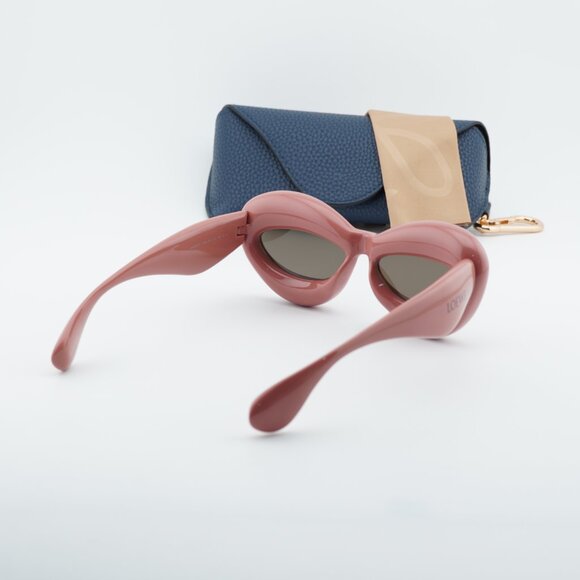 Loewe LW40097I 72E Cat Eye Sunglasses – Shiny Pink/Brown